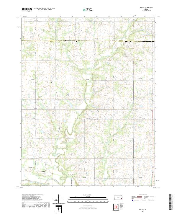 USGS Topographic Map – Rollin