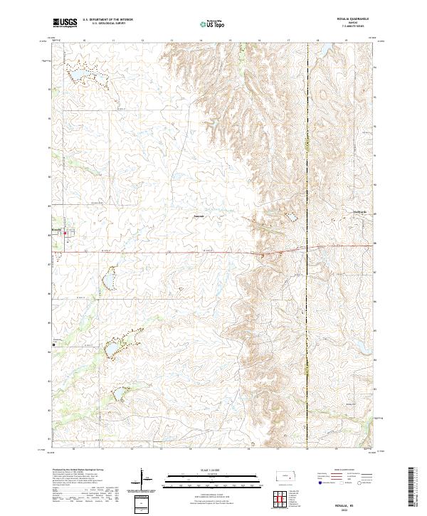 USGS Topographic Map – Rosalia