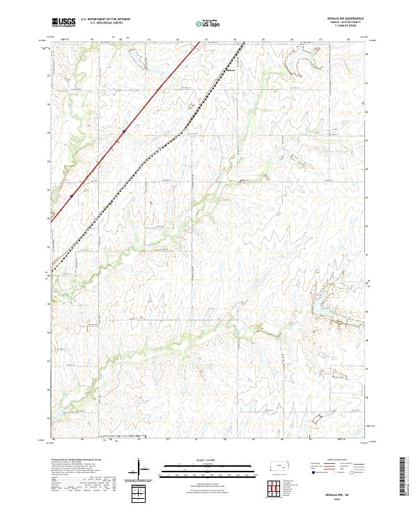 USGS Topographic Map – Rosalia NW