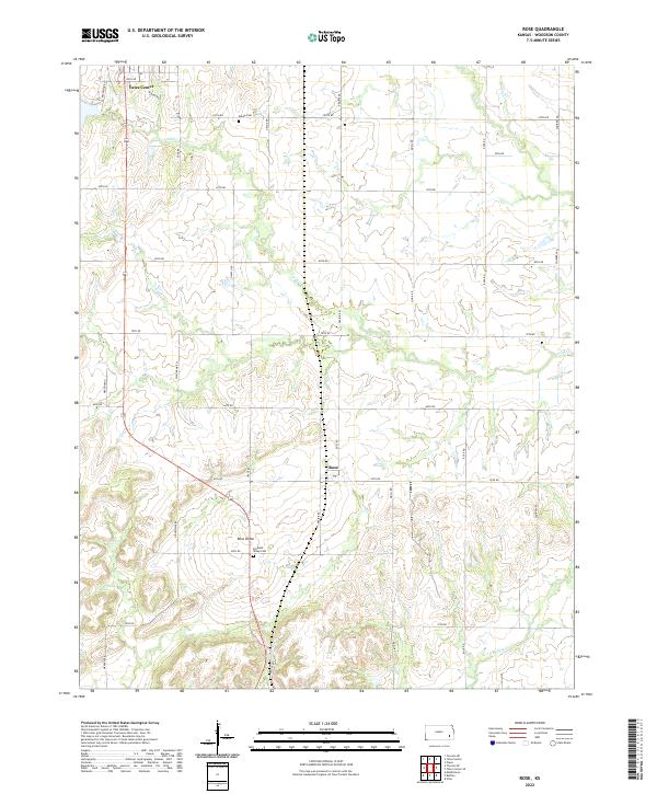 USGS Topographic Map – Rose