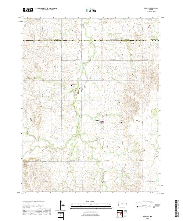 USGS Topographic Map – Roxbury