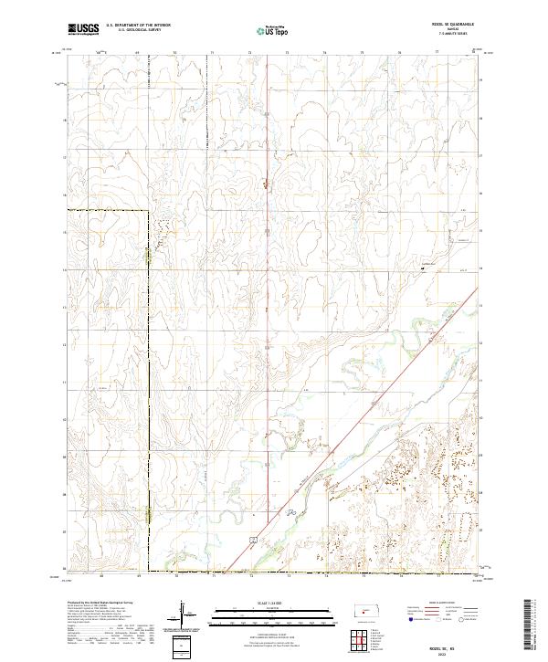 USGS Topographic Map – Rozel SE