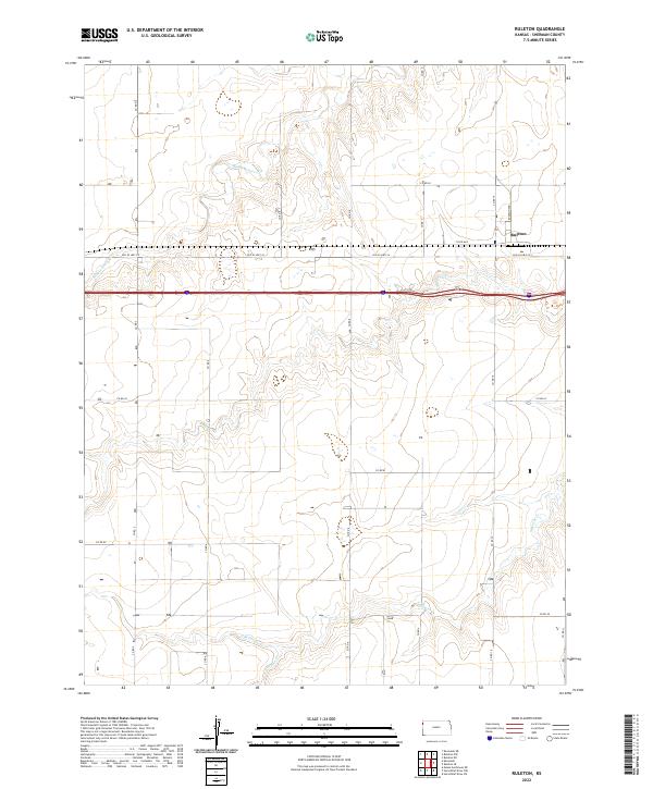 USGS Topographic Map – Ruleton