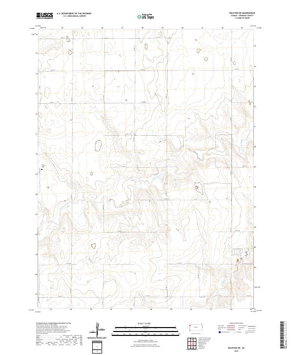 2022 Map of Ruleton NE, 2022 Print
