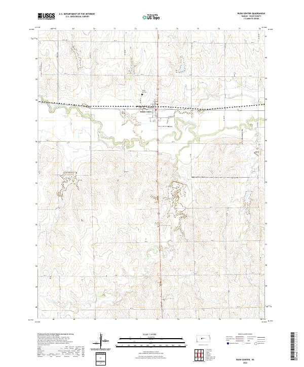 USGS Topographic Map – Rush Center