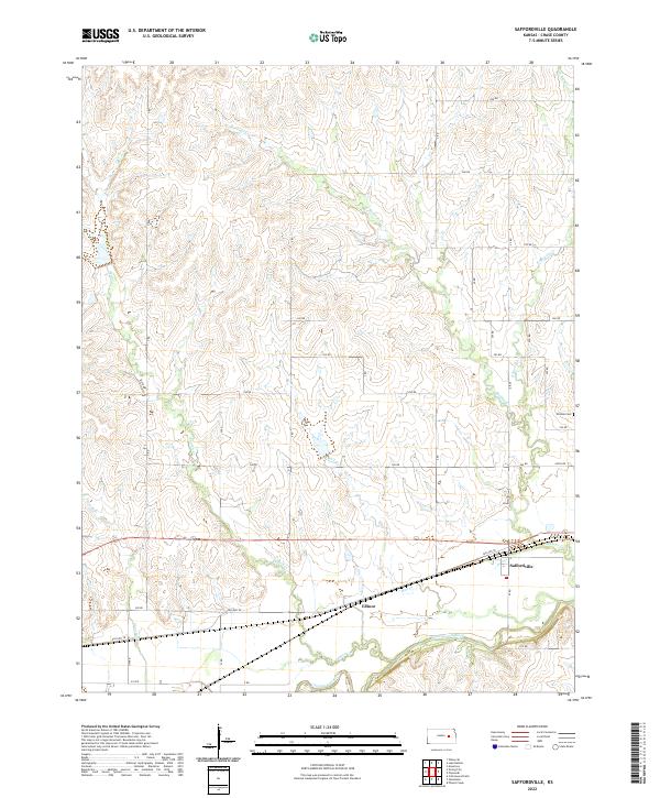 USGS Topographic Map – Saffordville