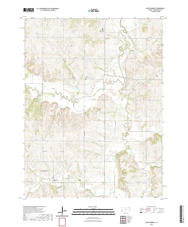 USGS Topographic Map – Saint Benedict
