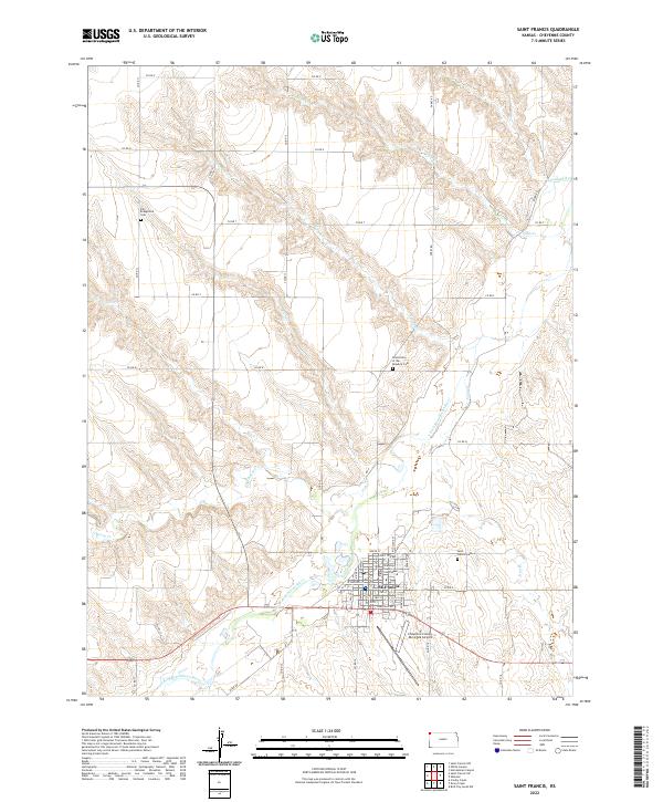 USGS Topographic Map – Saint Francis