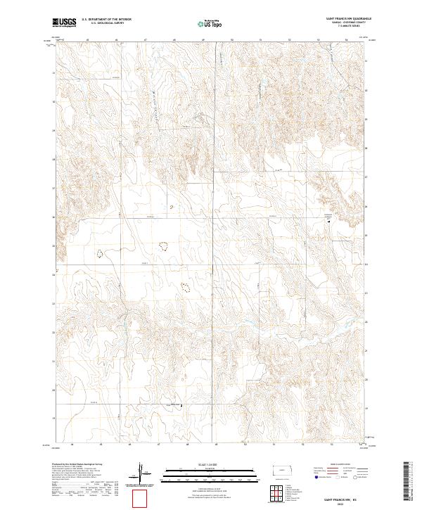 2022 Map of Saint Francis NW, 2022 Print