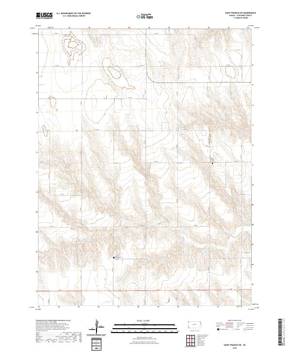 USGS Topographic Map – Saint Francis SW