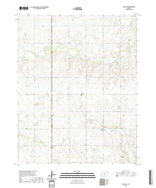 USGS Topographic Map – Saint Leo