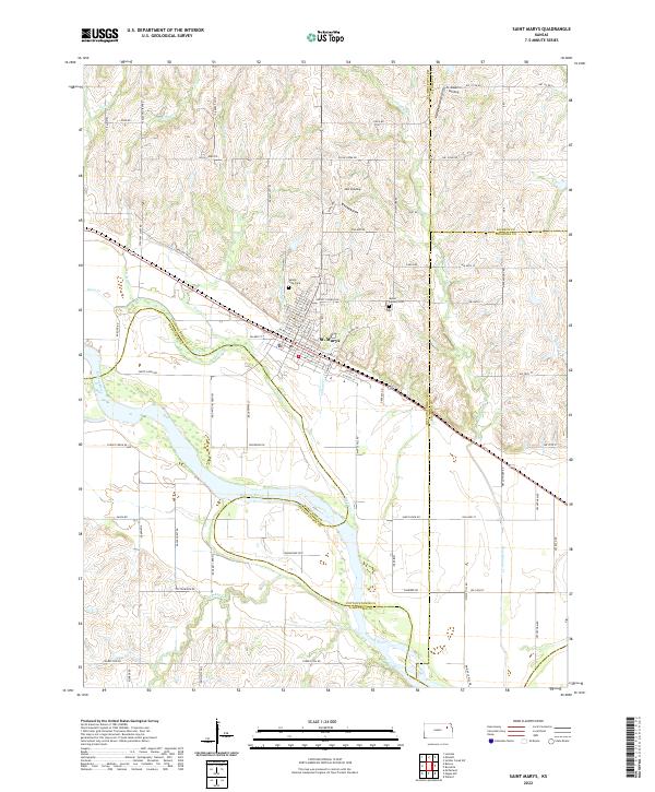 USGS Topographic Map – Saint Marys