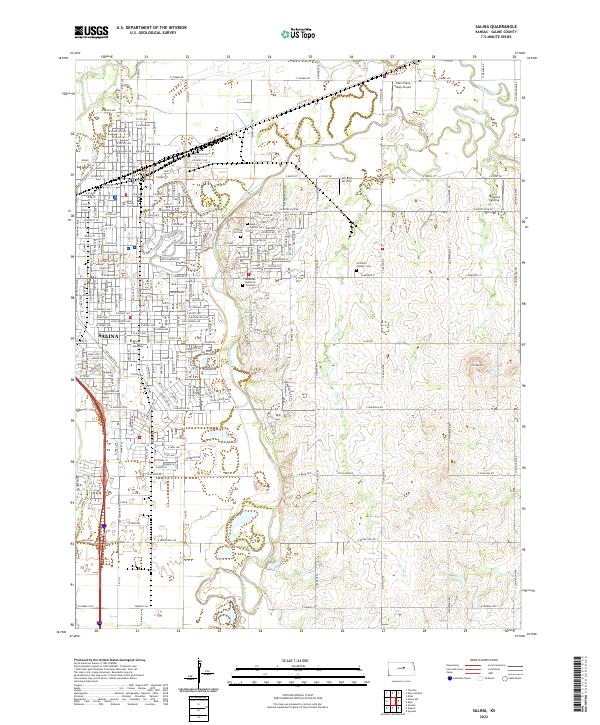 USGS Topographic Map – Salina