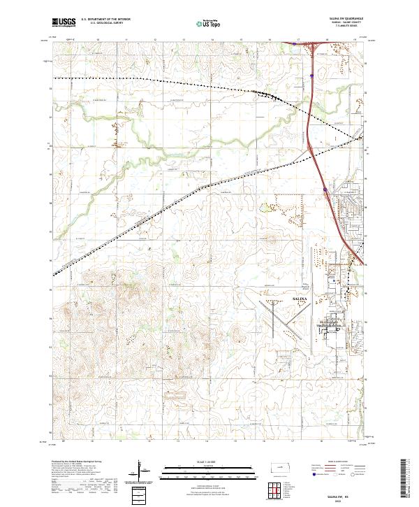 USGS Topographic Map – Salina SW