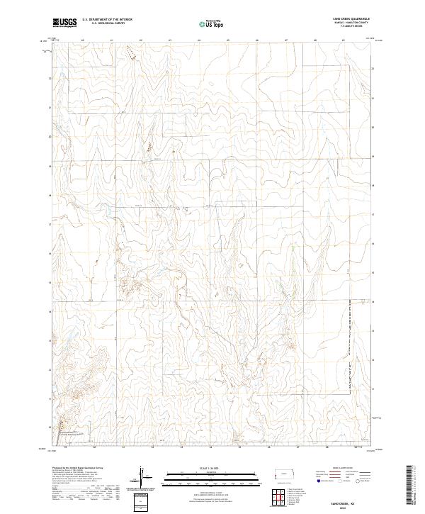 USGS Topographic Map – Sand Creek