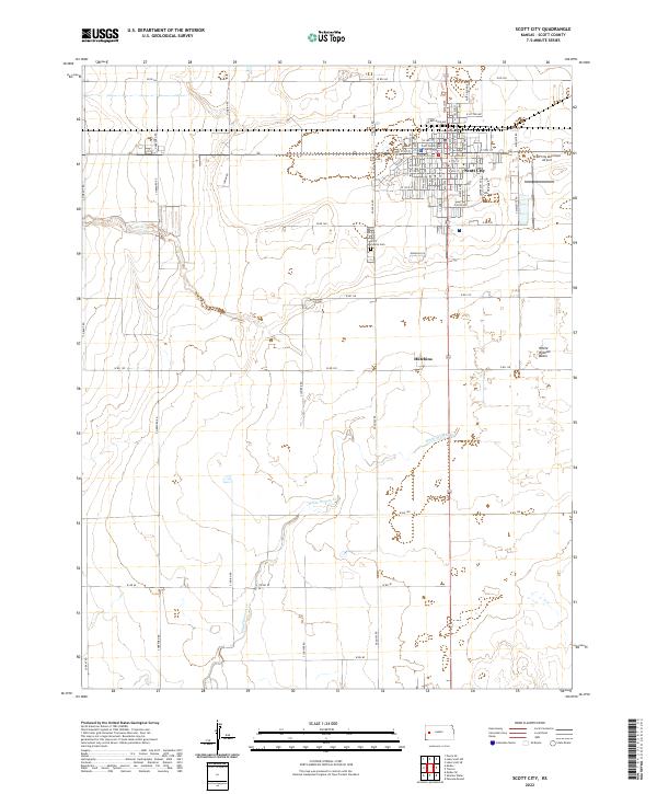 USGS Topographic Map – Scott City