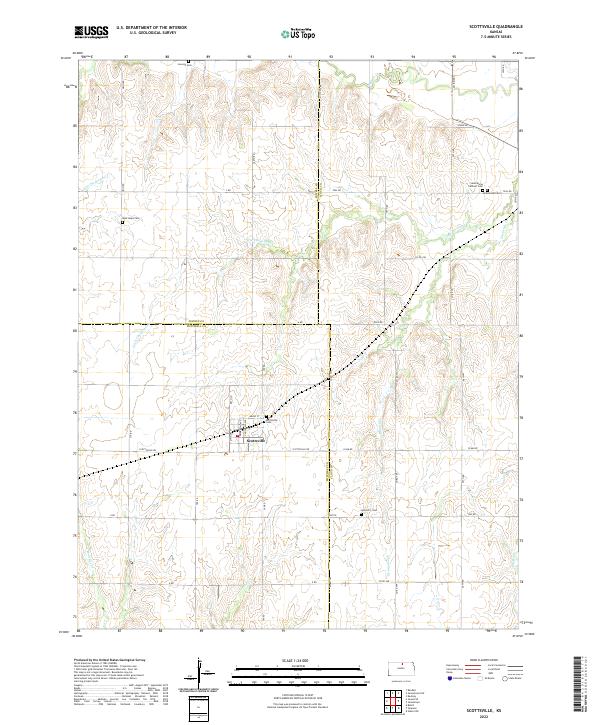 USGS Topographic Map – Scottsville