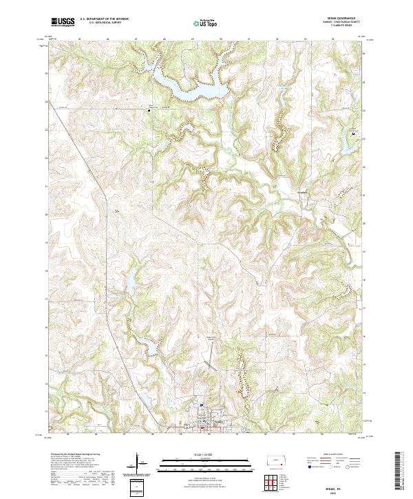 USGS Topographic Map – Sedan