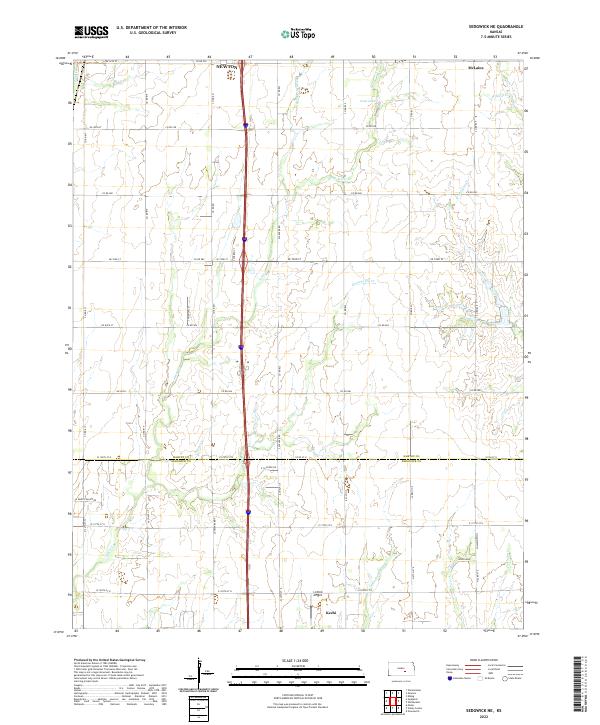 USGS Topographic Map – Sedgwick NE