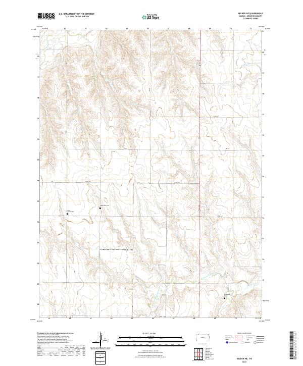 USGS Topographic Map – Selden NE