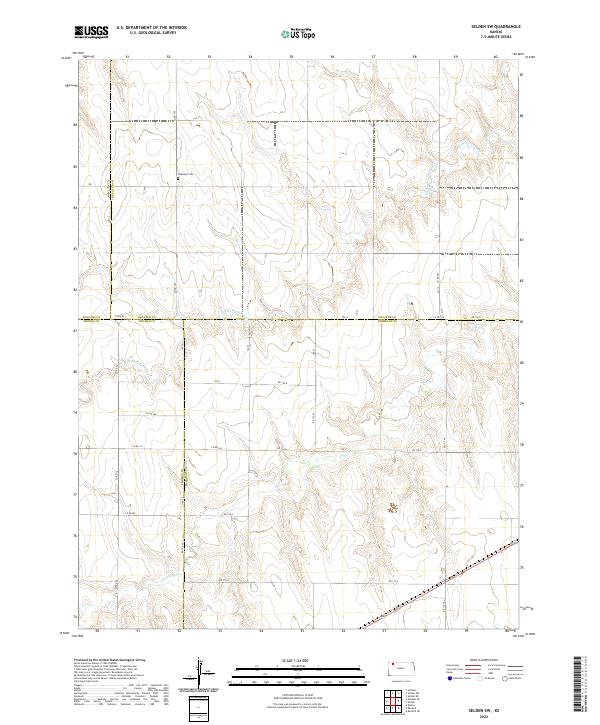 USGS Topographic Map – Selden SW