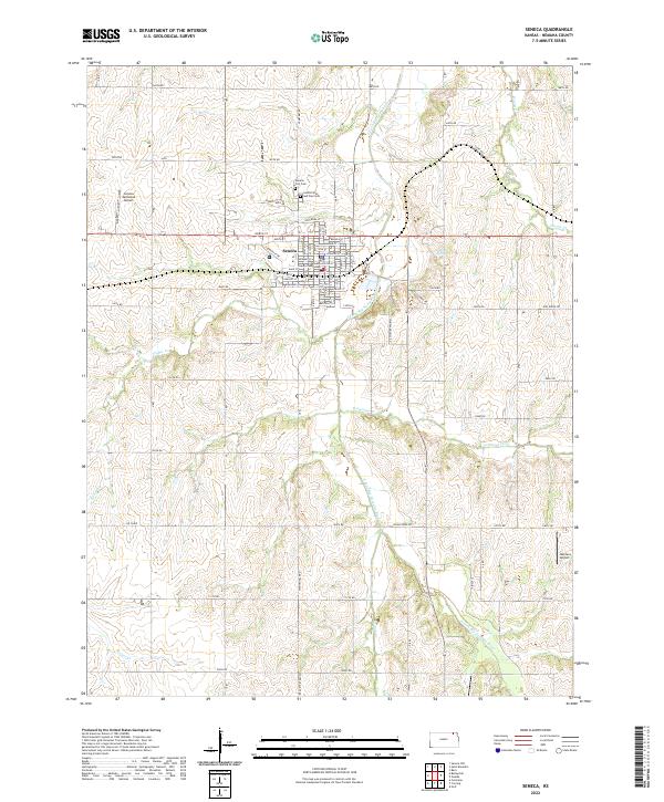 USGS Topographic Map – Seneca