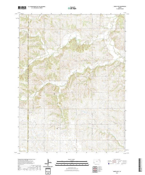 USGS Topographic Map – Seneca NW