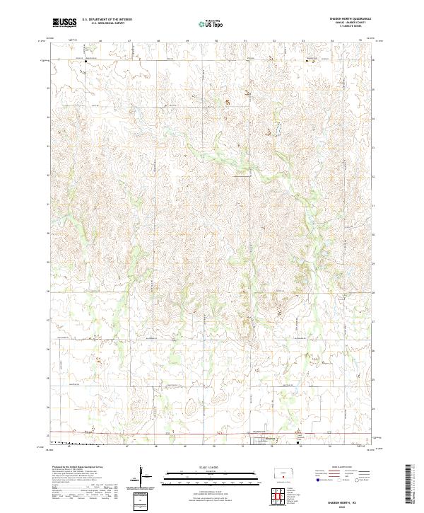 USGS Topographic Map – Sharon North