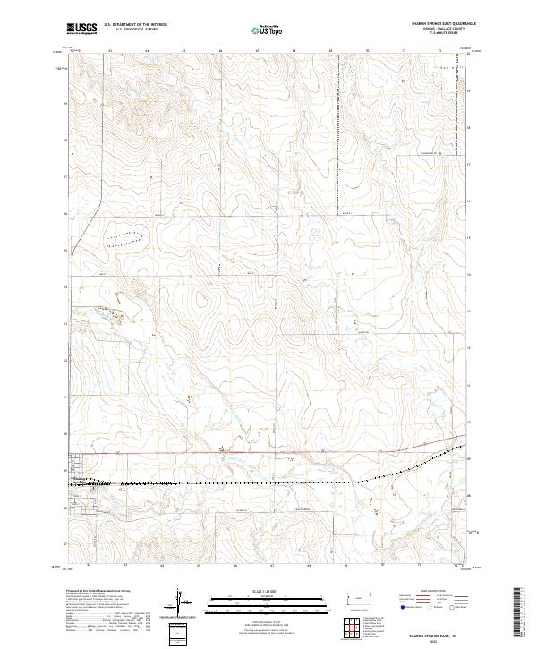 USGS Topographic Map – Sharon Springs East
