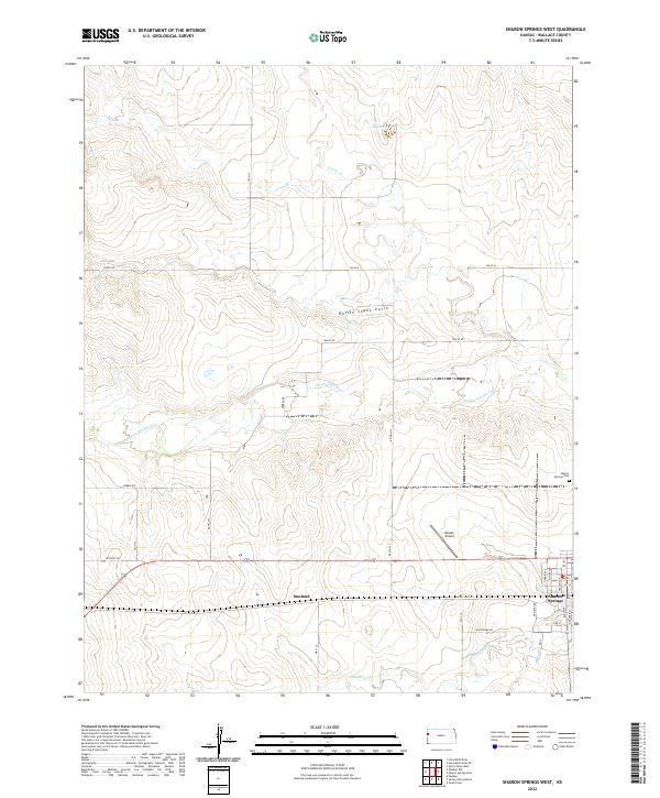 USGS Topographic Map – Sharon Springs West