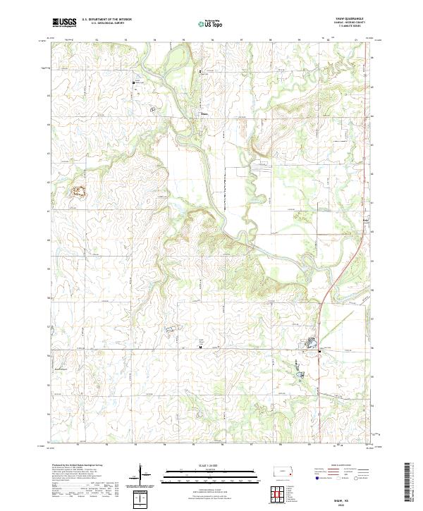 USGS Topographic Map – Shaw