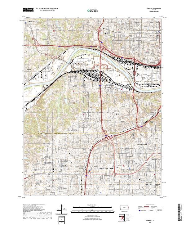 USGS Topographic Map – Shawnee