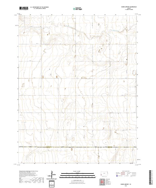 2022 Map of Shore Airport, 2022 Print