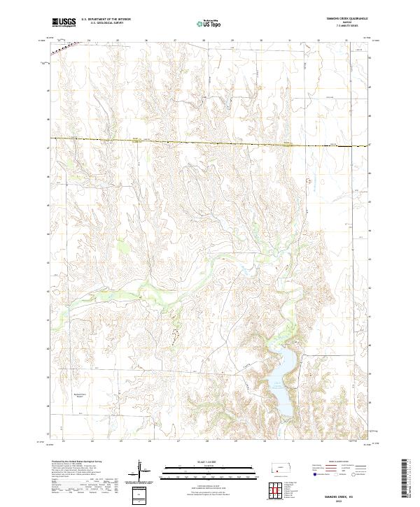 USGS Topographic Map – Simmons Creek