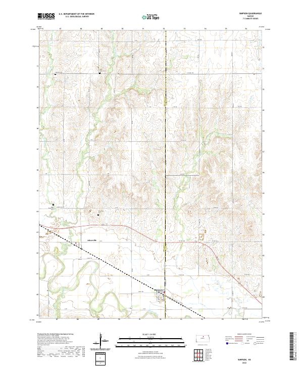 USGS Topographic Map – Simpson