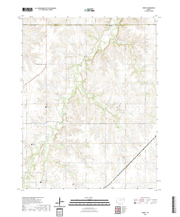 USGS Topographic Map – Skiddy