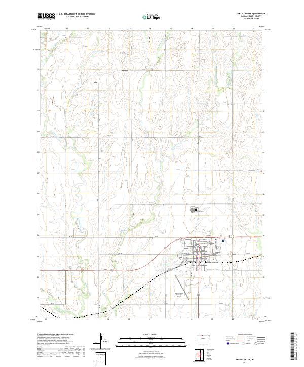 USGS Topographic Map – Smith Center