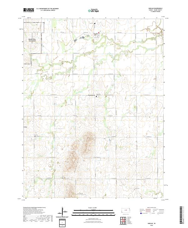 USGS Topographic Map – Smolan