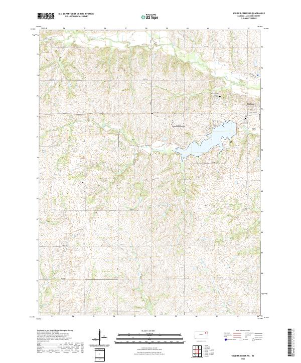 USGS Topographic Map – Soldier Creek NE