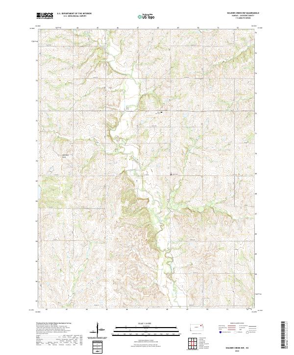 USGS Topographic Map – Soldier Creek NW