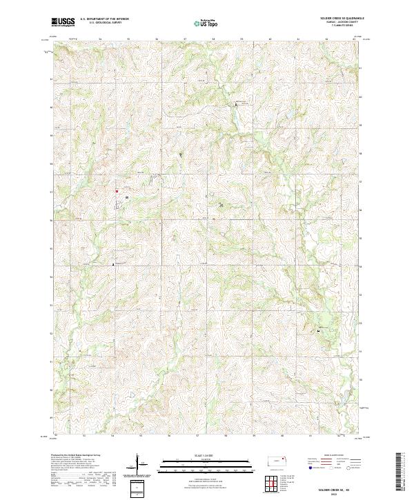 USGS Topographic Map – Soldier Creek SE