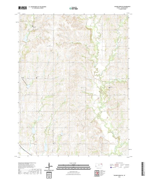 USGS Topographic Map – Soldier Creek SW