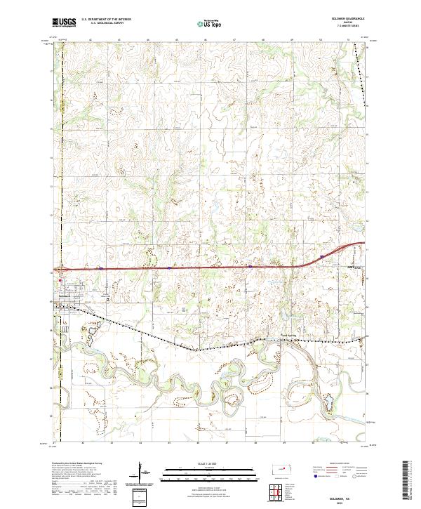 USGS Topographic Map – Solomon