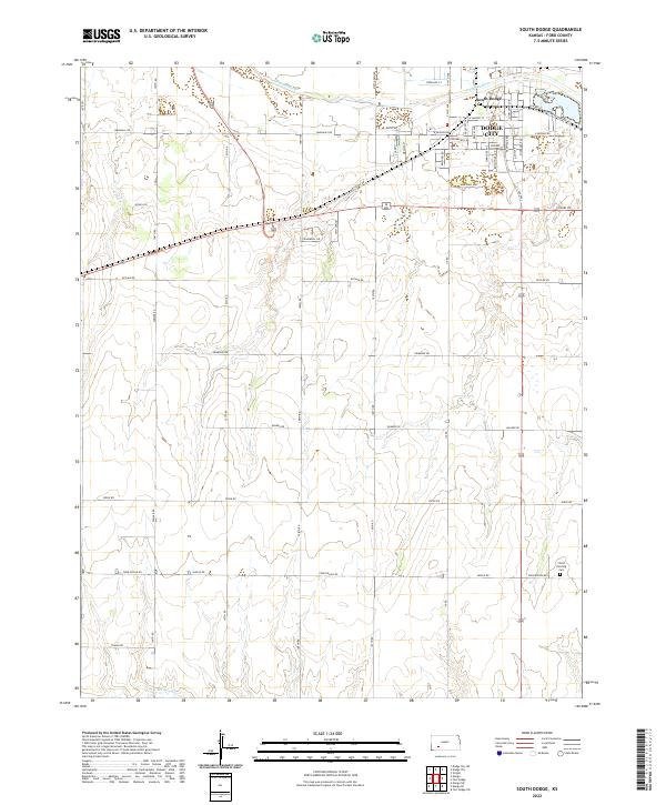 USGS Topographic Map – South Dodge