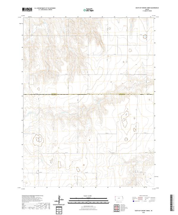 2022 Map of South of Crosby Creek, 2022 Print