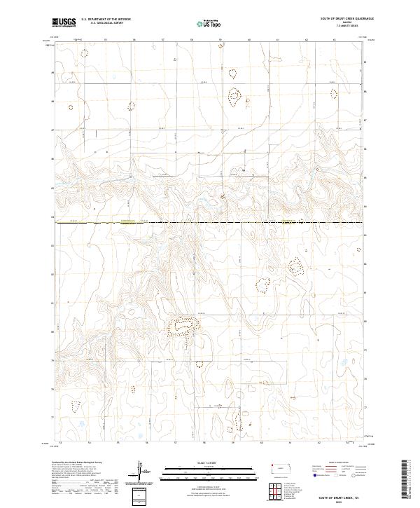 2022 Map of South of Drury Creek, 2022 Print