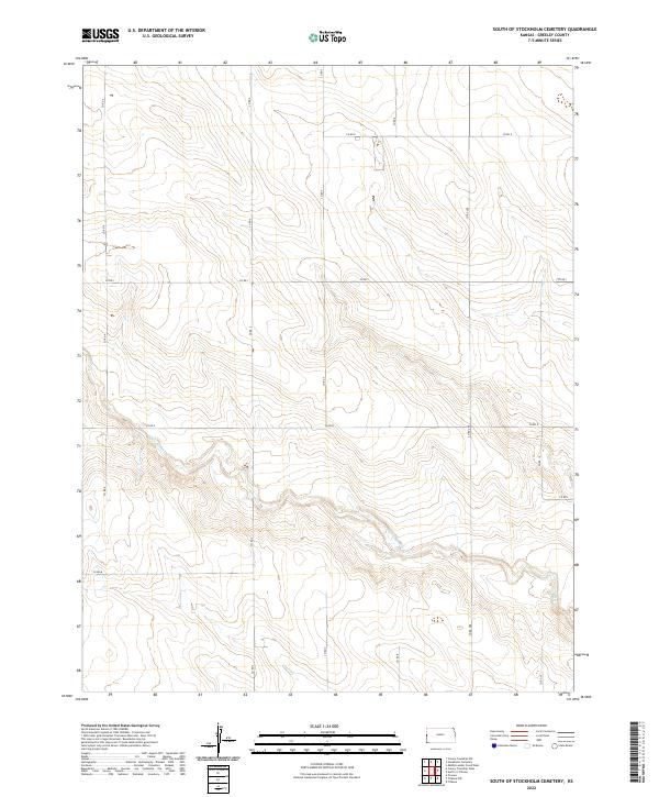 USGS Topographic Map – South of Stockholm Cemetery