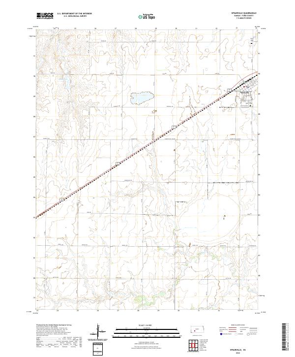 USGS Topographic Map – Spearville