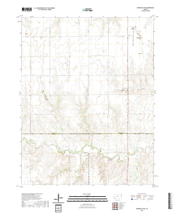 USGS Topographic Map – Spearville NW