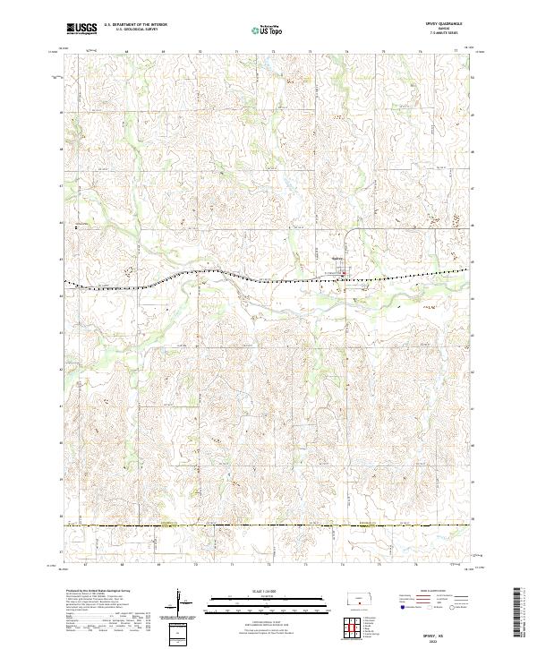 USGS Topographic Map – Spivey